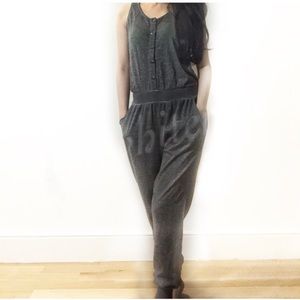 Grey Cozy Jogger Jumpsuit